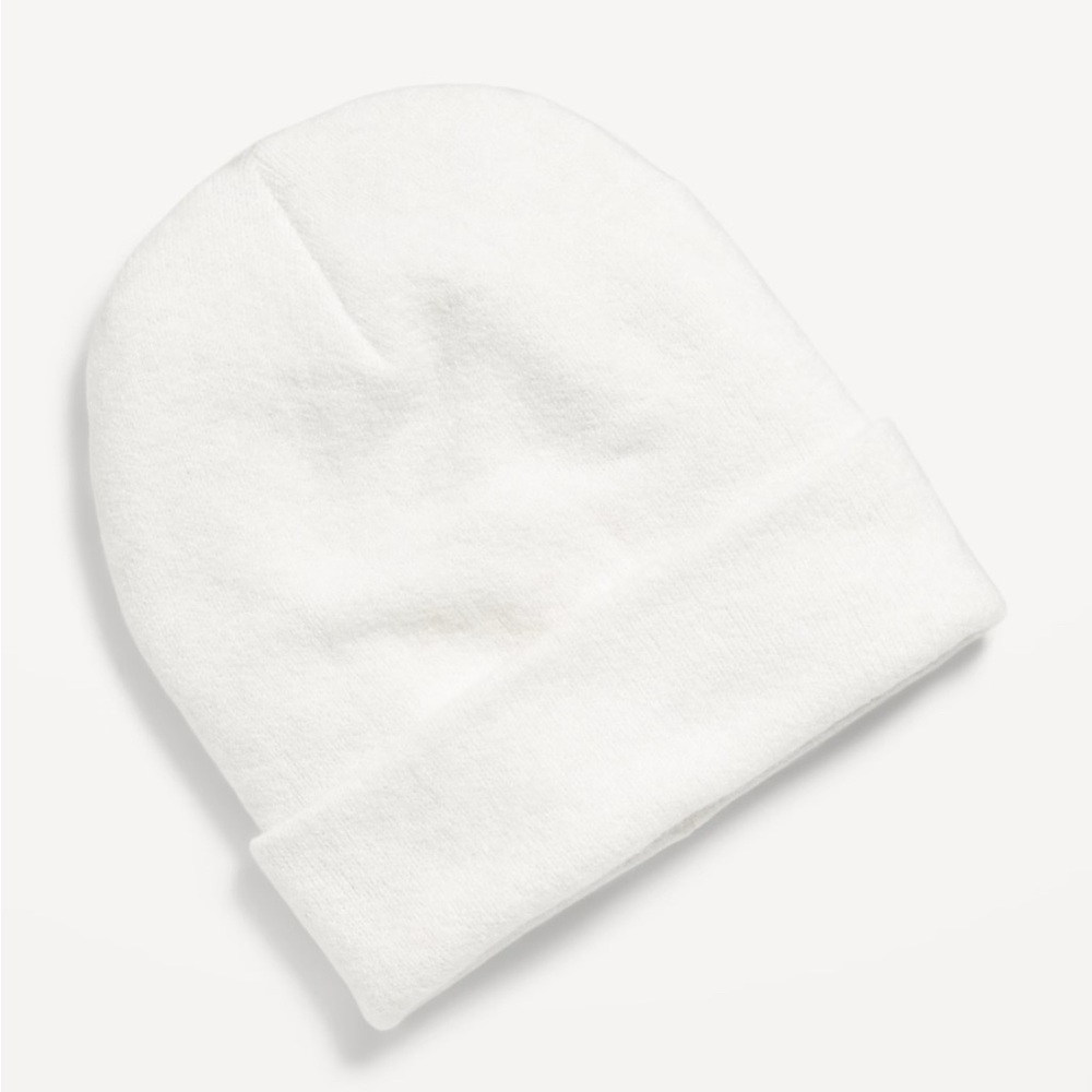 Cream crème beanie hat